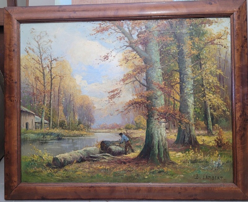 Antique 19 th Karl Kaufmann ( B. LAMBERT ) AUSTRIA * signed listed Oil / Canvas