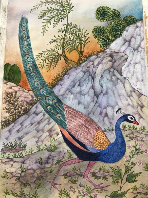 Persian Miniature Style Painting ORIGINAL FINE ART / 17×9