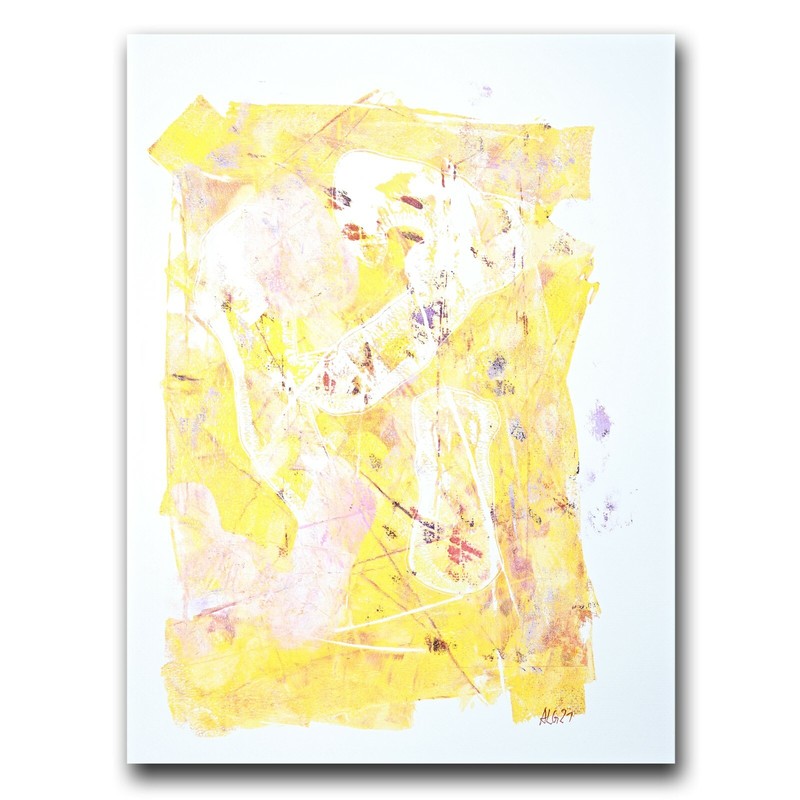 Painting painting caught unique signed Prof em Andreas Loeschner-Gornau
