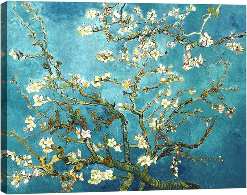 Modern Almond Blossom Famous Oil Paintings Reproduction Canvas Prints by Van Gog