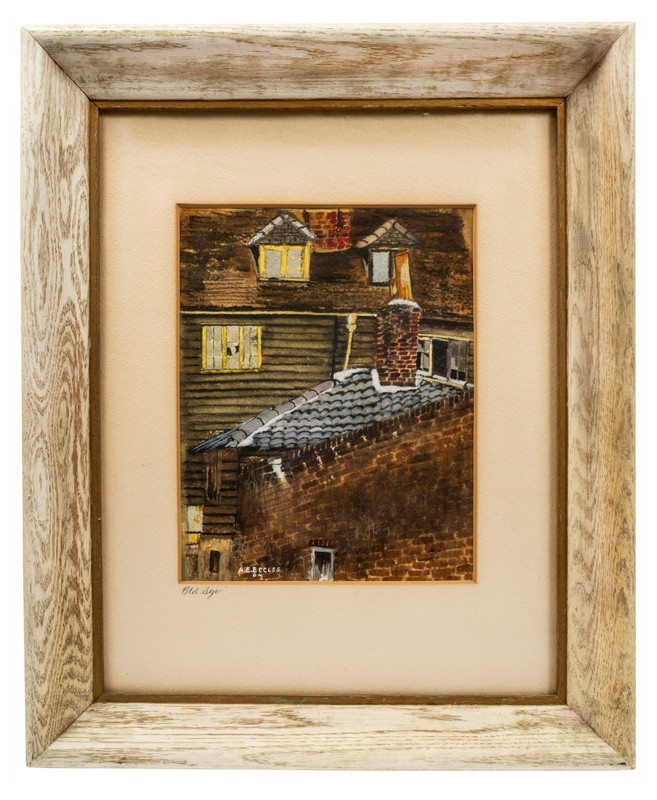 Mid-Century Connecticut Painting: Albert E. Eccles (1882-1977), «Old Age», 1964