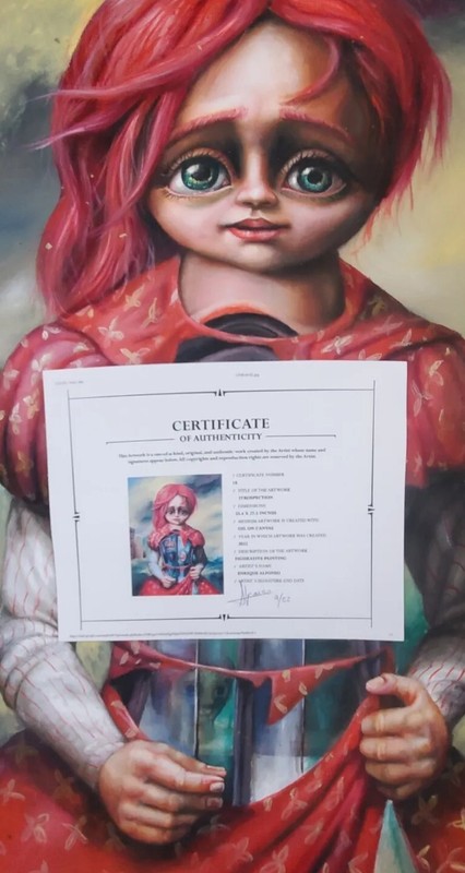 Oil on canvas Enrique alfonso cuban art 35.4 x27.5" T:introspeccion... 2022 gallery