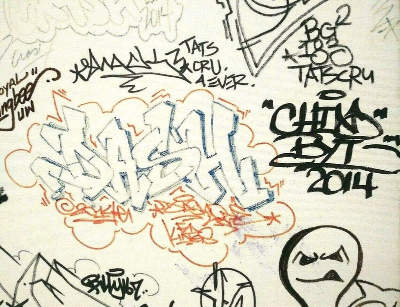 GRAFFITI URBAN STREET ART MULTI TAG CRASH DASH CHINO B/T ORIGINAL M/M CANVAS gallery