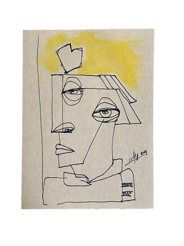 Original Oil/Acrylic Painting On Cardstock Paper Cuban Art 5.5×7.5” by LISA