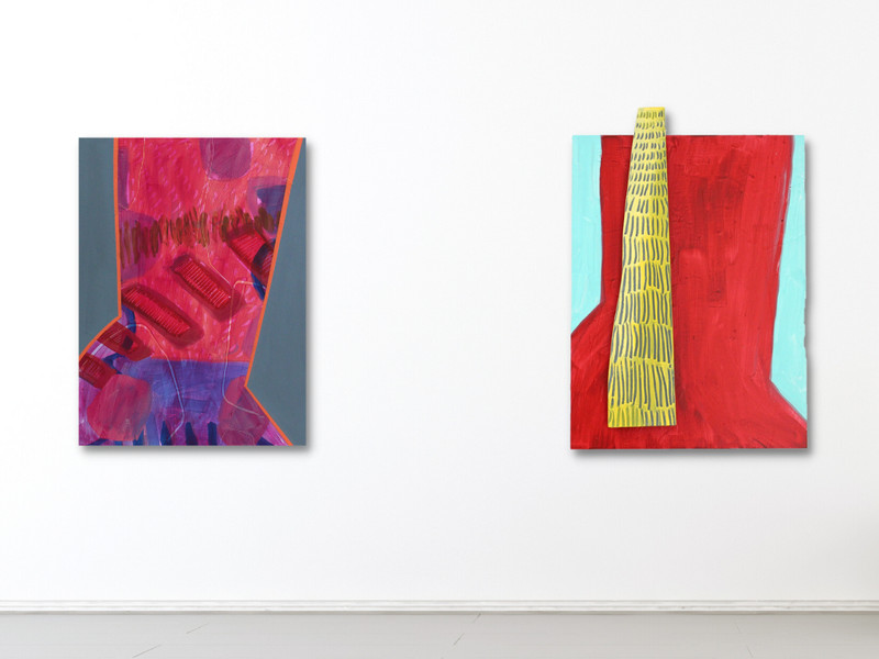 Geometric Abstract painting on panel, 18 x 24 x 2 inches, urban / land inspired gallery