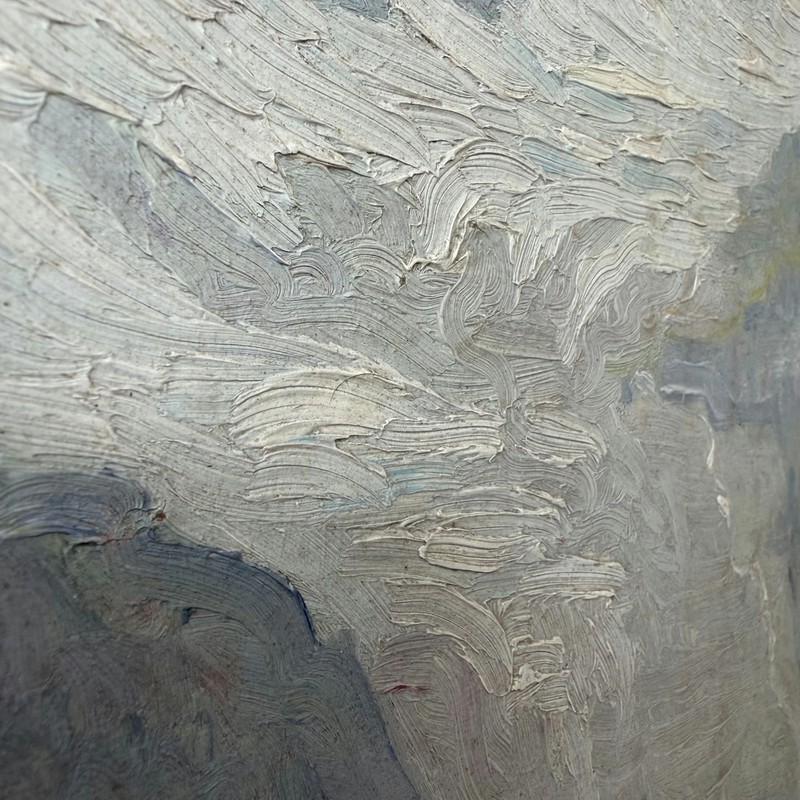 Elegant Landscape Oil Painting "Mountain Peak" Detailed Art gallery