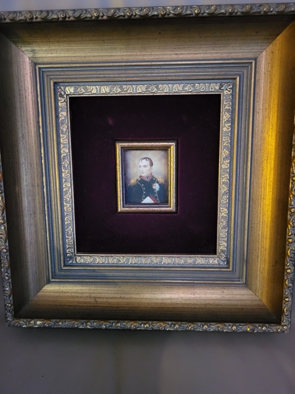 Miniature Painting On Copper Of Napoleon