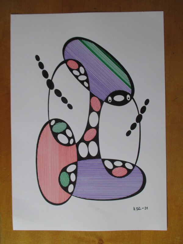 Ink Graphics - Original, from 2021 - A4, No.: 5461