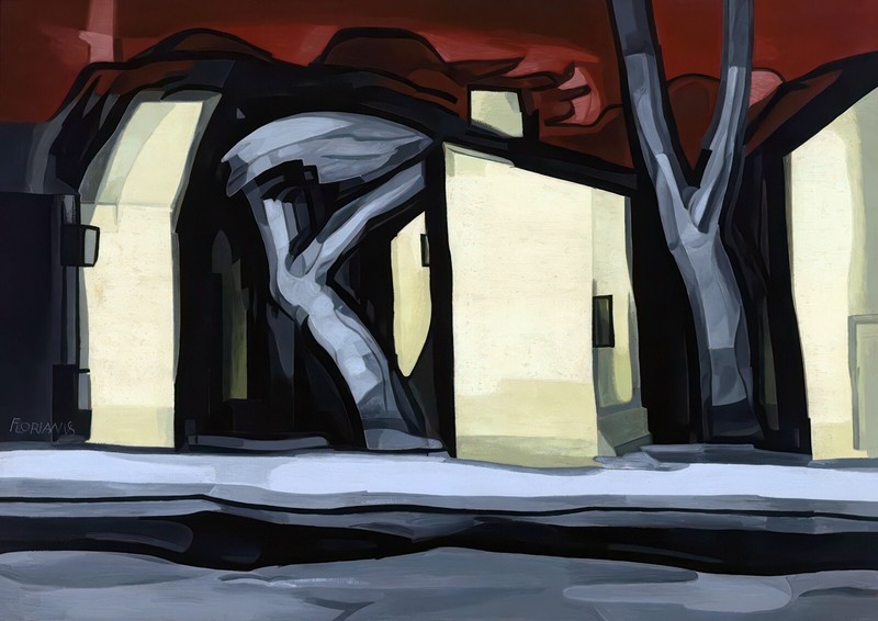 A Situation in Yellow Painting by Oscar Bluemner Art Reproduction