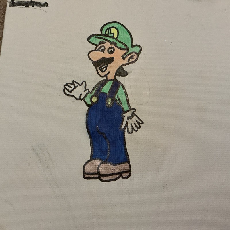 aceo art card, Mario World, Nintendo Series, acrylic, Artist