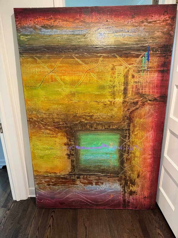 «A trip in time» Original painting by West Palm Beach Artist Marvin Murphy