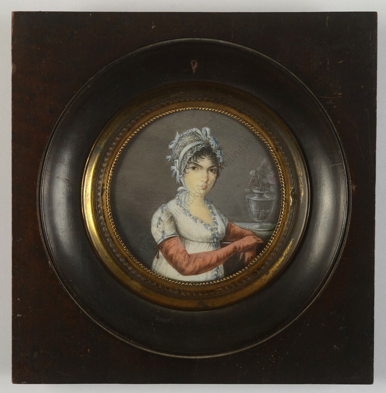 Jose Delgado y Meneses (1775-aft. 1855)-Attrib. «Young lady in bonnet», 1800/05