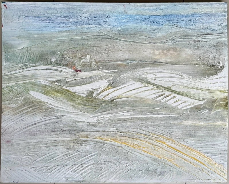 Original Abstract Composition, Oil Painting, Expressionism, 100.0 x 80.0 cm.