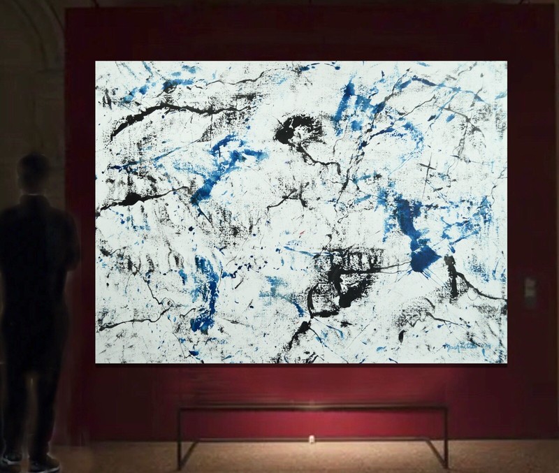 Jackson Pollock ￼style Professional Painting 84”X62” (7 Foot) Abstract Modern XL gallery