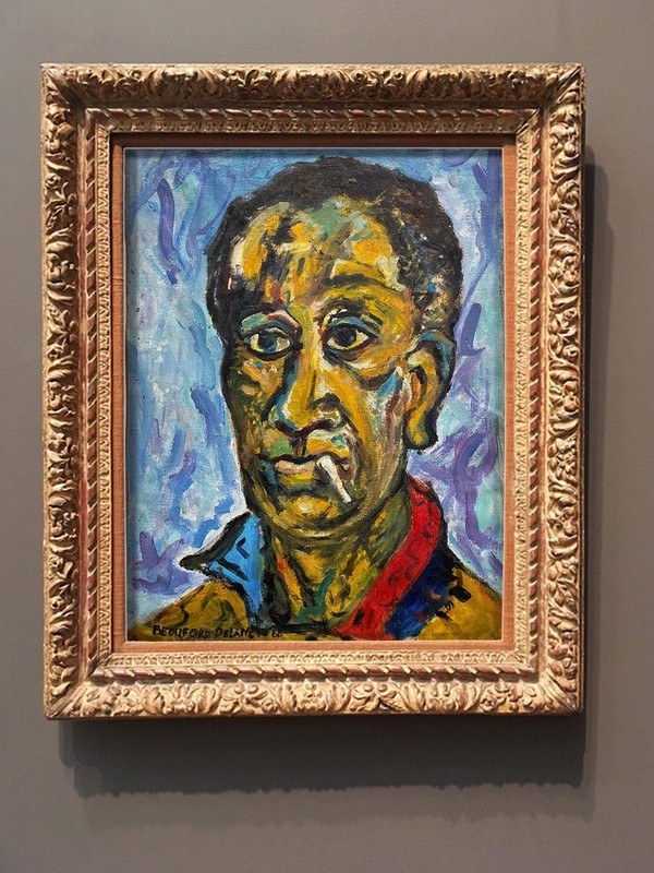 Beauford Delaney Painting – Abstract Figures art – Harlem Renaissance art