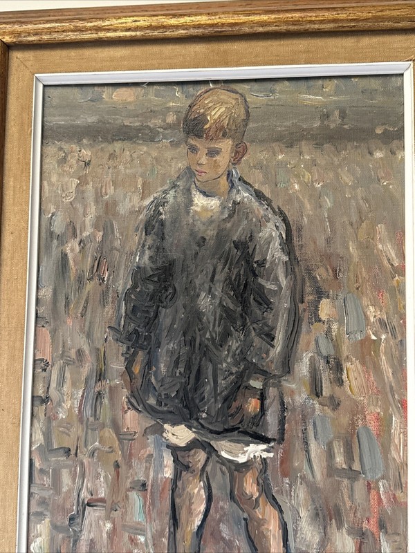 LUCIEN PHILIPPE MORETTI PAINTING MID CENTURY MODERNISM PORTRAIT IMPRESSIONIST gallery