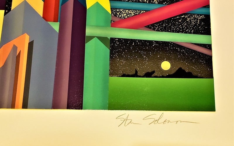 STAN SOLOMON (b. 1946) Large SERIGRAPH by American Neo-Geo POP ARTIST 1991 Wow! gallery