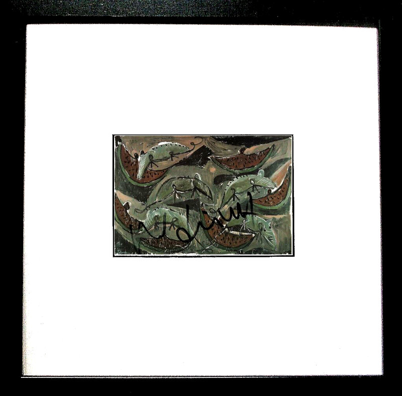 Markus Lüpertz Rats and Melons Hand-Signed, Multiple, + Frame, Orig.Signed