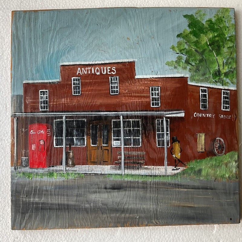 Original Painting – Antique Store/Counrty Store, Mr. Peanut, Coke Machine