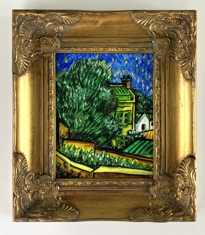Vincent’s Landscape’s Original Reproduction Van Gogh 8×10 with Chestnut Tree