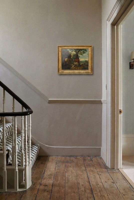 Framed Early 19th Century Oil - Livestock at Rest gallery