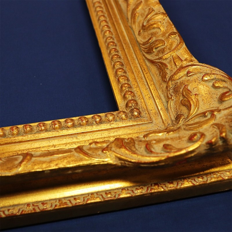 24" X 30" CUSTOM ORNAMENTAL PICTURE FRAME - HAND LAID COMPOSTION ON SOLID WOOD gallery