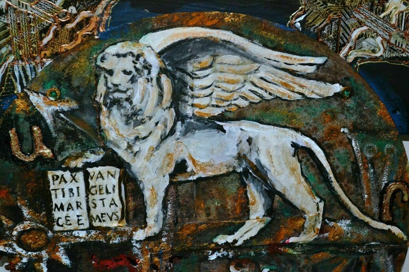 ORIGINAL MIXED MEDIA PAINTING "ARMENIA" SIGNED BY THE AUTHOR gallery