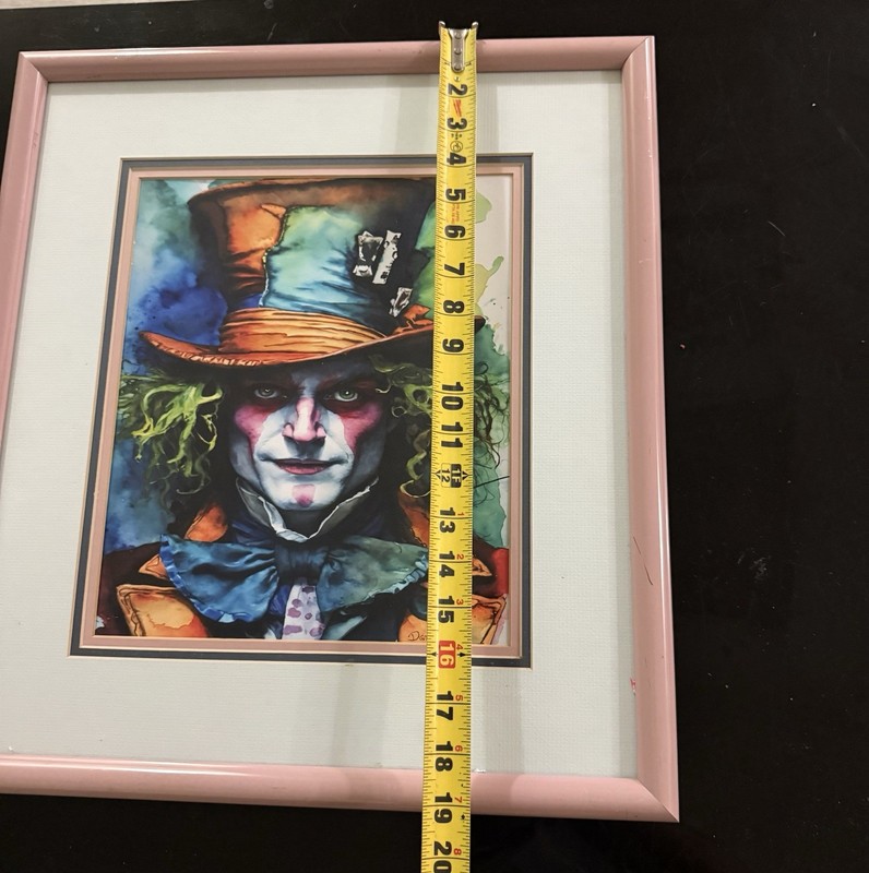 Daniel Sims Original Art Alice In The Wonderland Signed Tea Stained Dreams 17x19 gallery