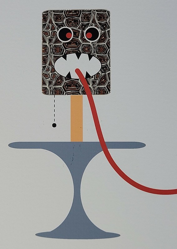 Barbara Lebow Signed Open Edition Untitled "Interior Design Ideas..." Serigraph gallery