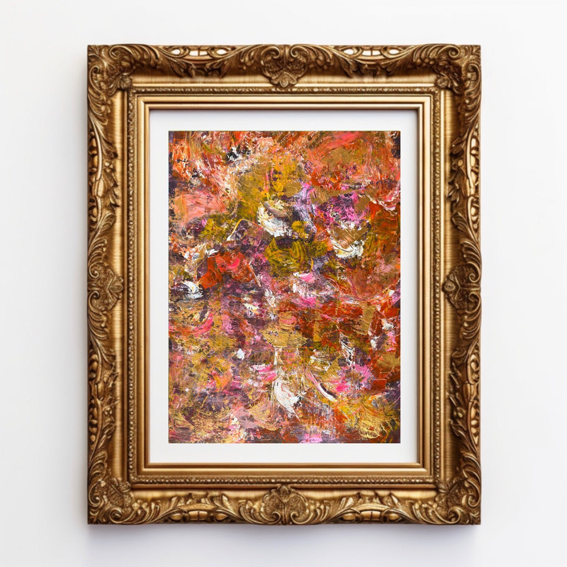 Painting Original Acrylic Art Matted 11×14 Modern Wall Decor Jimarieart