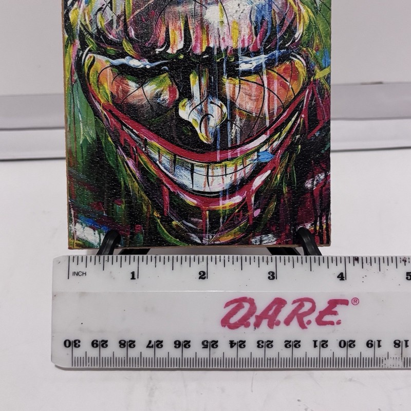 CUSTOM JOKER MINI CANVAS PAINTING BY WIKIDCANVAS ARTWORK 6”X4” gallery