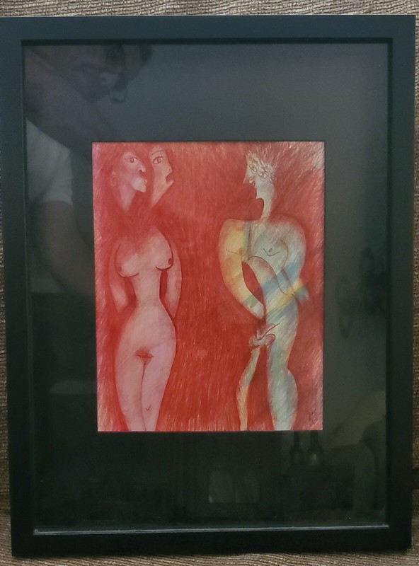 Maria Alejendra Romero Original painting «Los Amantes» 2012 («The Lovers»)