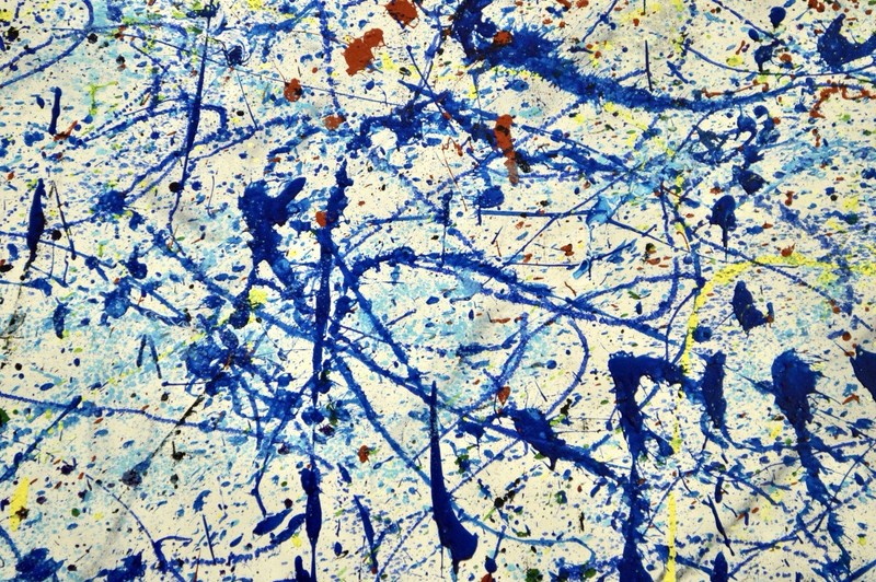 Pollock/Richter style Professional Painting 84”X62” (7 Foot) Abstract Modern XL gallery