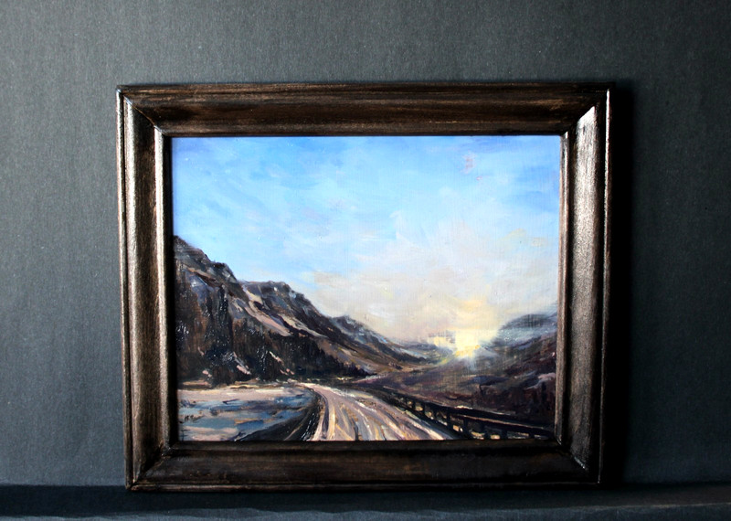 Original oil painting. Oil on board. Signed by artist. 8×10 in. framed