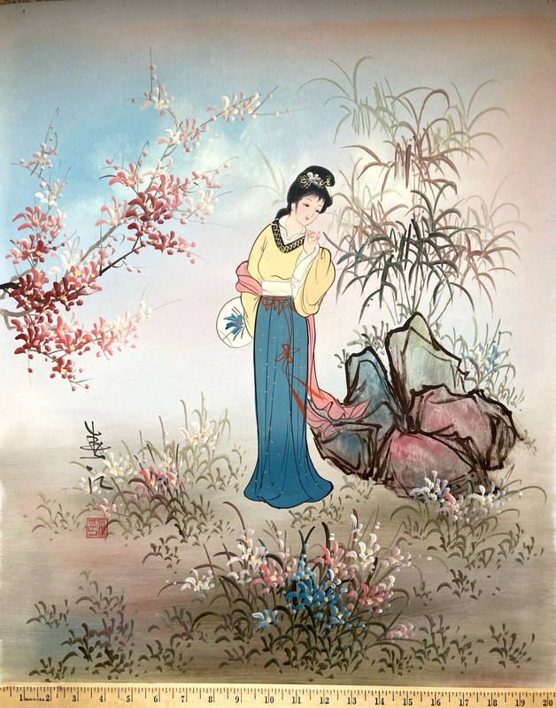 Original Oil Painting – Geisha Girl