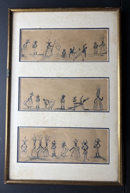 2 Signed Kim Poor Original Artworks Dated 1965 & 1987 Brazilian Works