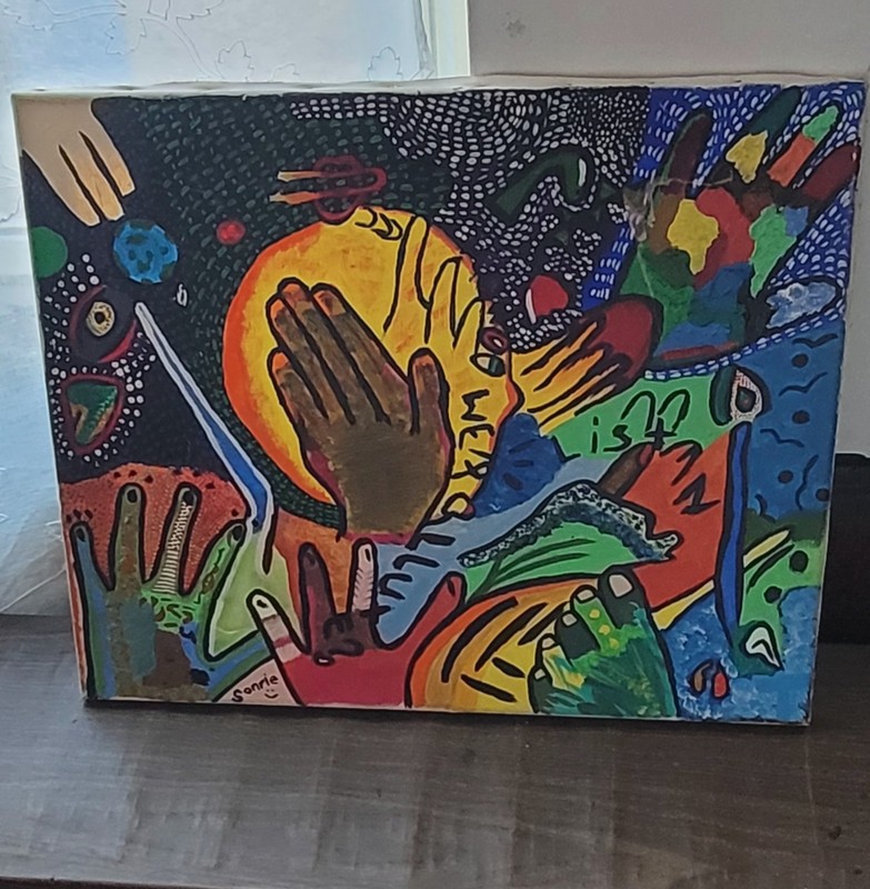 Beautiful Original Abstract/Mixed Media