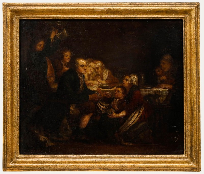 After Jean-Baptiste Greuze (1725-1805) – Framed Early 19th Century Oil, Epiphany