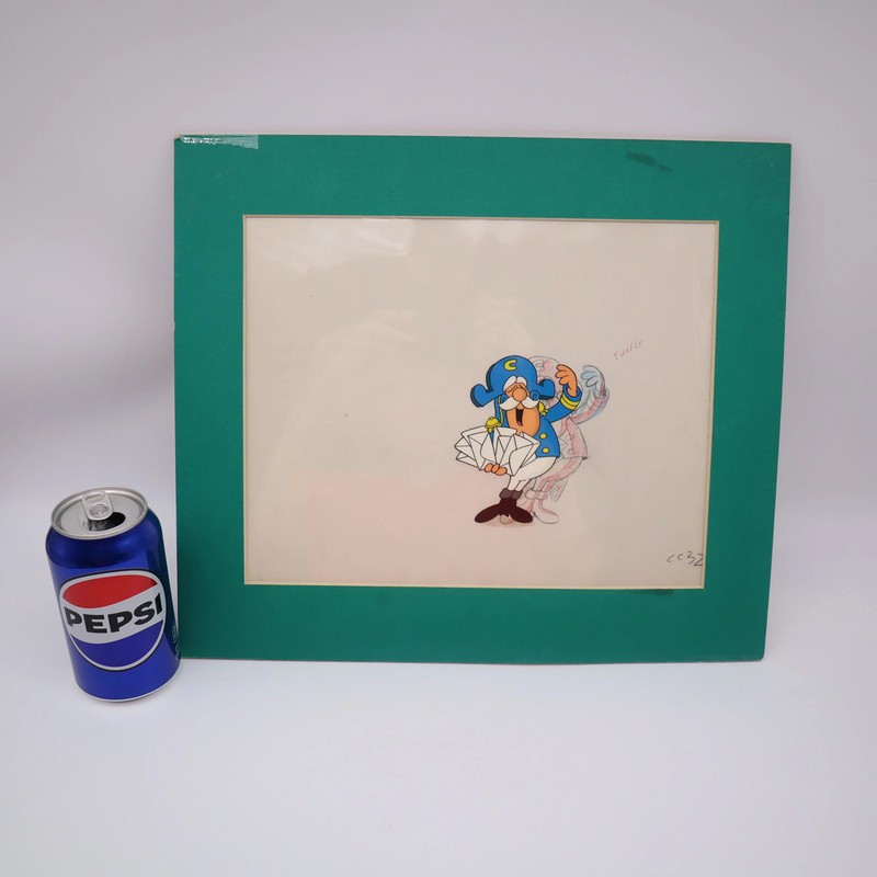 Original Hand-Painted Artwork: CAPTAIN CAP'N CRUNCH DRAWING & ANIMATION CEL! gallery