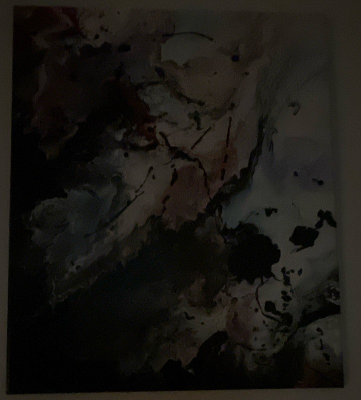 Abstract Painting on Canvas, Unframed Small Wall Art 12 x 16 in Single Piece gallery
