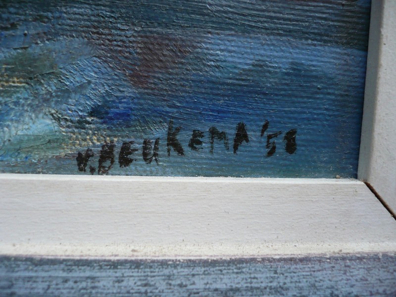 BEUKEMA, IMPRESSIONISM MODERN MODERNISM 1950s 50s OIL CHINESE ASIAN INFLUENCE gallery