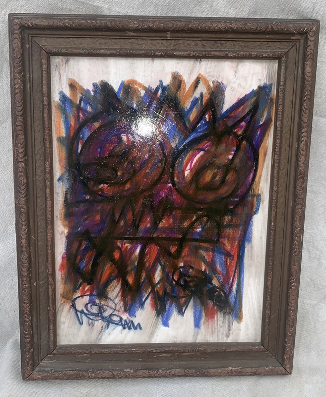 Wayne Cunningham Bucks County PA Abstract Expressionism Mixed Media Oil Painting
