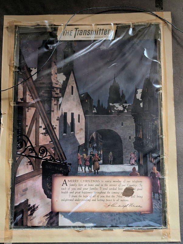 Walton Original Oil Painting Used On The Cover Of 1953 The Transmitter Magazine gallery