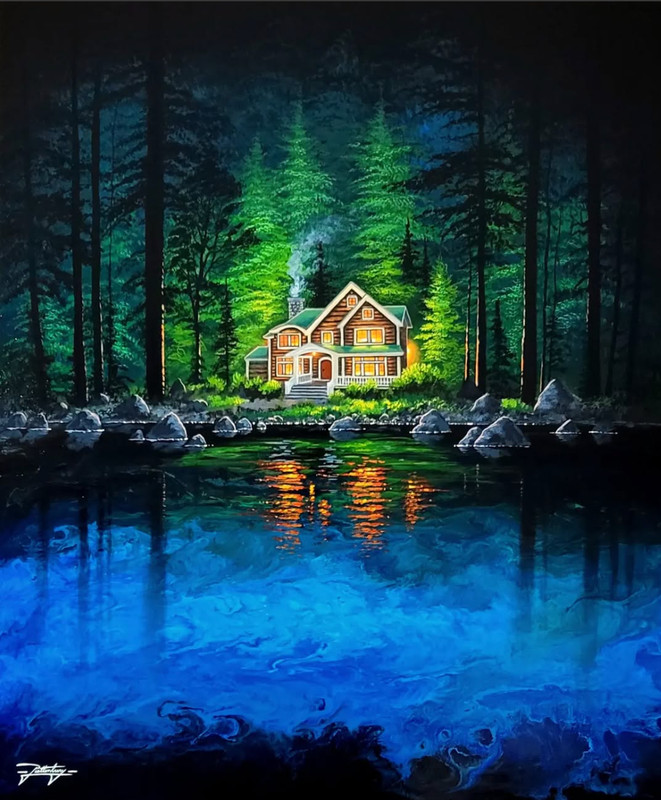 Jon Rattenbury Tranquil Retreat US 2022 19 3/4″ x 16 1
