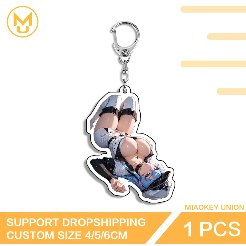 Esdeath Anime Character Acrylic Key Chains Hot Selling Charming Pendant Props