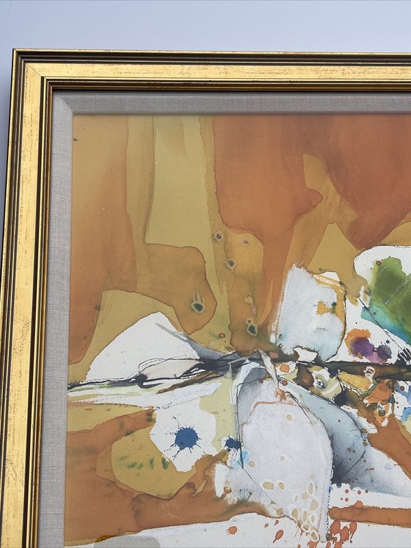 Magnus Engstrom PAINTING ABSTRACT VINTAGE EXPRESSIONISM MODERNISM mid century gallery