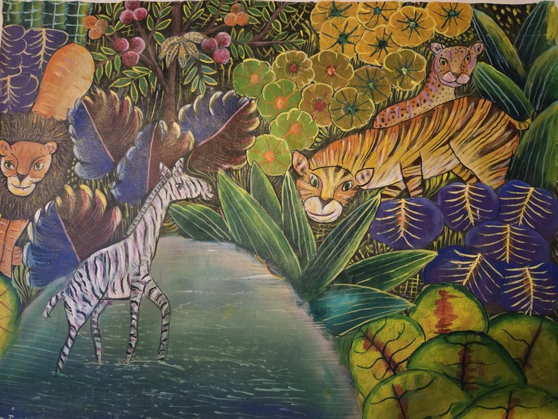 Nelson Coutard, HAITIAN ART, Carribean art, L25 x W32