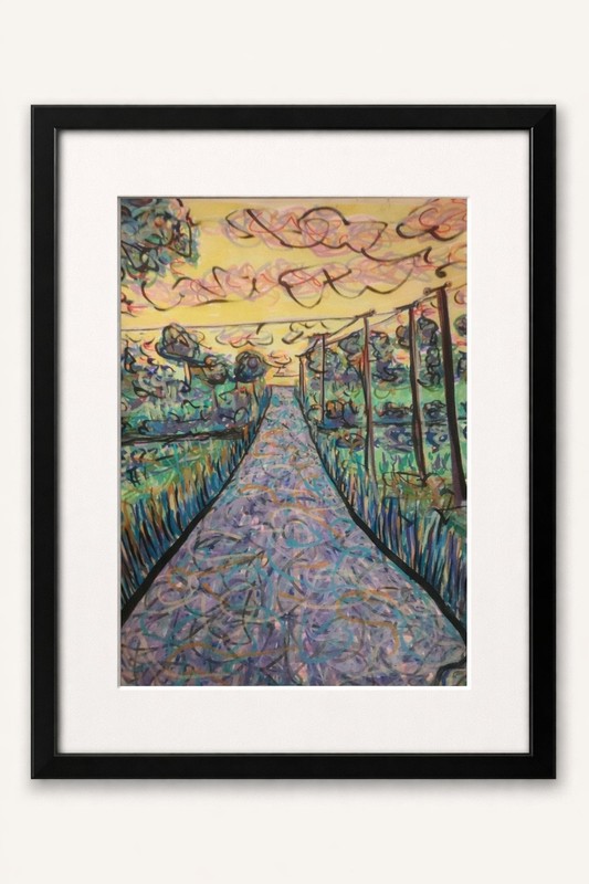 The Long Way Home Finger Lakes, NY Original Acid-Free Paper 11×14