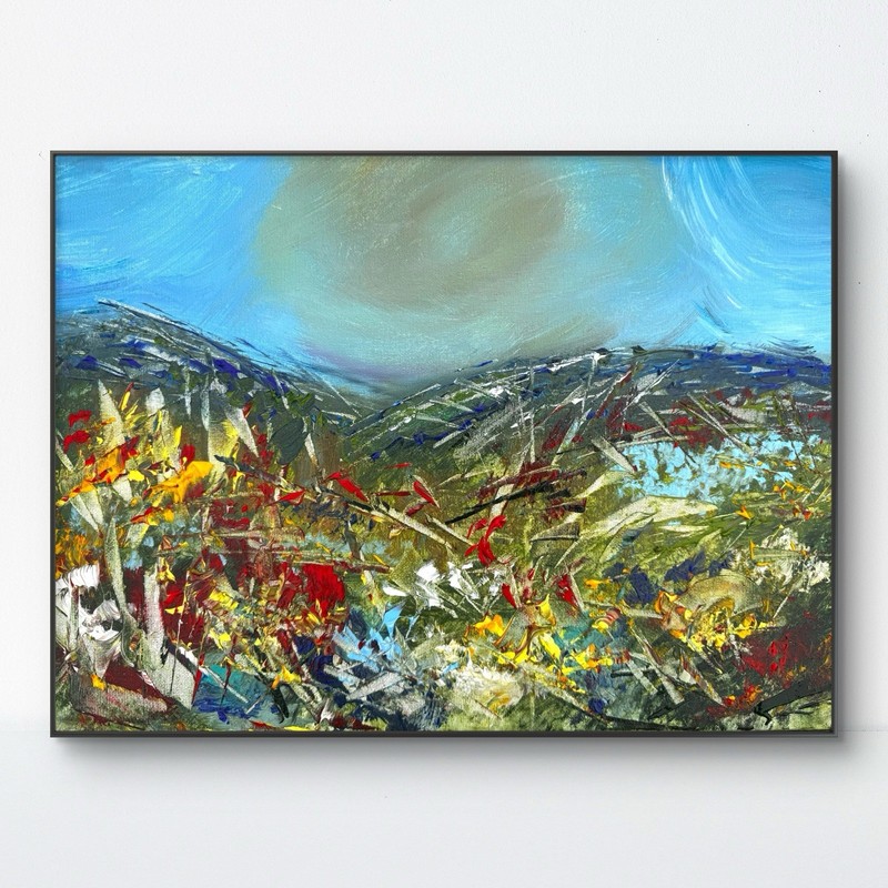 SAMATOWIC Original 12×16 Landscape Abstract Expressionism Signed Living Room 412
