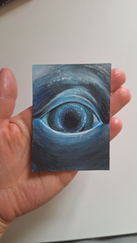 ACEO COLLECTIBLE CARD HAND PAINTED ORIGINAL 2.5" X 3.5" INCHES